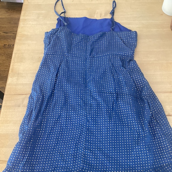 Wild Honey Dresses Wild Honey Dress Blue With Tiny Gold Stars